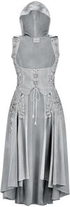 Tauriel Maxi Overdress Limited Edition Silver Pewter Silver Embroidery