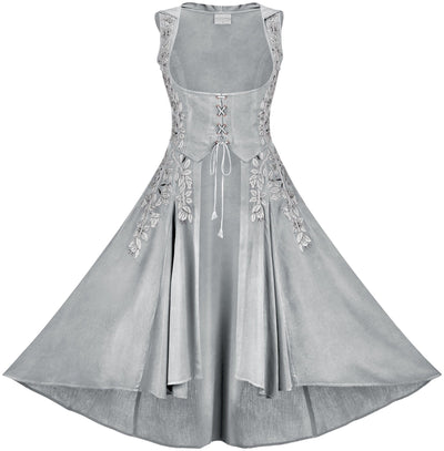 Tauriel Maxi Overdress Limited Edition Silver Pewter Silver Embroidery