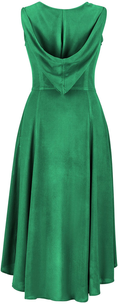 Tauriel Maxi Overdress Limited Edition Emerald Green Silver Embroidery