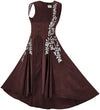 Tauriel Maxi Overdress Limited Edition Rich Rosewood Silver Embroidery