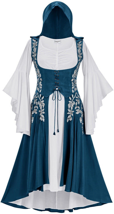 Tauriel Maxi Set Limited Edition Majolica Blue Silver Embroidery