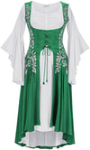 Tauriel Maxi Set Limited Edition Emerald Green Silver Embroidery