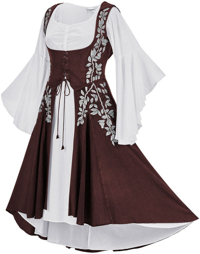 Tauriel Maxi Set Limited Edition Rich Rosewood Silver Embroidery