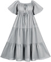 Belle Maxi Chemise Limited Edition Silver Pewter