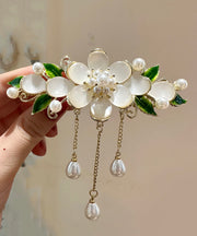 Beautiful Colorblock Alloy Lily Of The Valley Pearl Tassel Hairpin