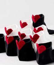 Casual Cute Heart Spring Autumn Cotton Ankle Socks