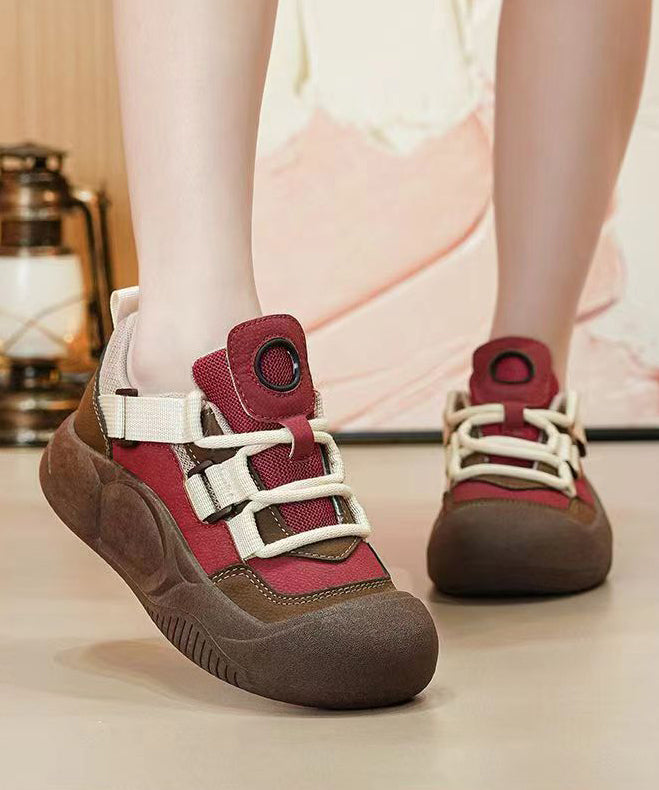 Casual Green Cross Strap Platform Flat Shoes