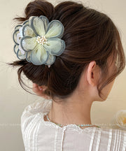 Chic Light Yellow Acrylic Tulle Floral Hairpin