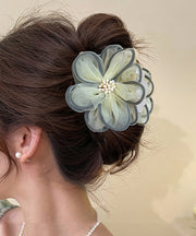 Chic Light Yellow Acrylic Tulle Floral Hairpin