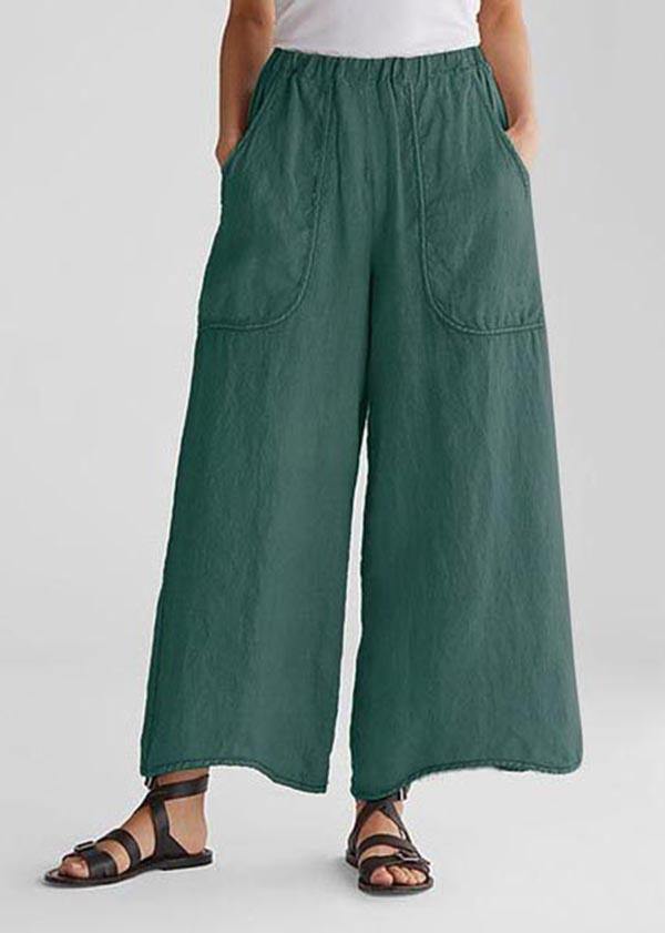 Cotton Linen Loose Wide Leg Casual Pants - SooLinen