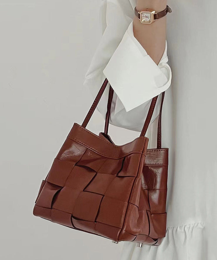 DIY Coffee Wing Faux Leather Satchel Handbag