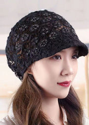 Fashion Chocolate Hollow Out Knit Bonnie Hat