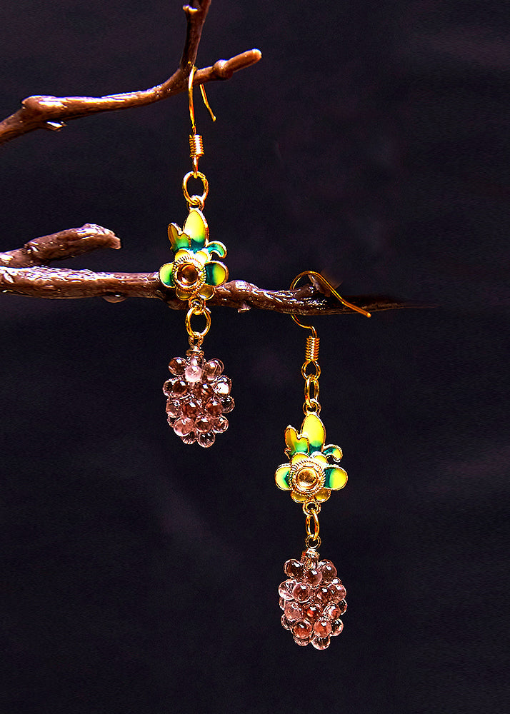 Fine Grades Acrylic Flower Drop Earrings