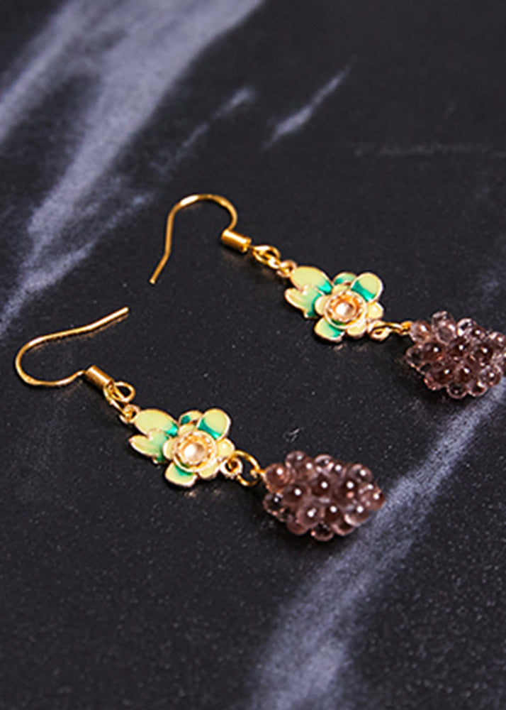 Fine Grades Acrylic Flower Drop Earrings