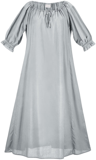 Brigid Maxi Chemise Limited Edition Silver Pewter