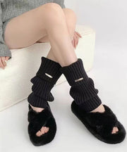 Khaki Thickened Warm Knitted Cotton Thread Socks