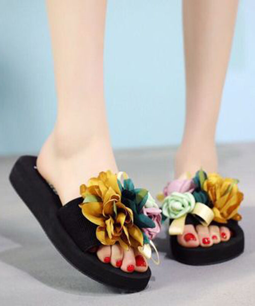 New Fashion Vacation Flower Beach Slide Sandals