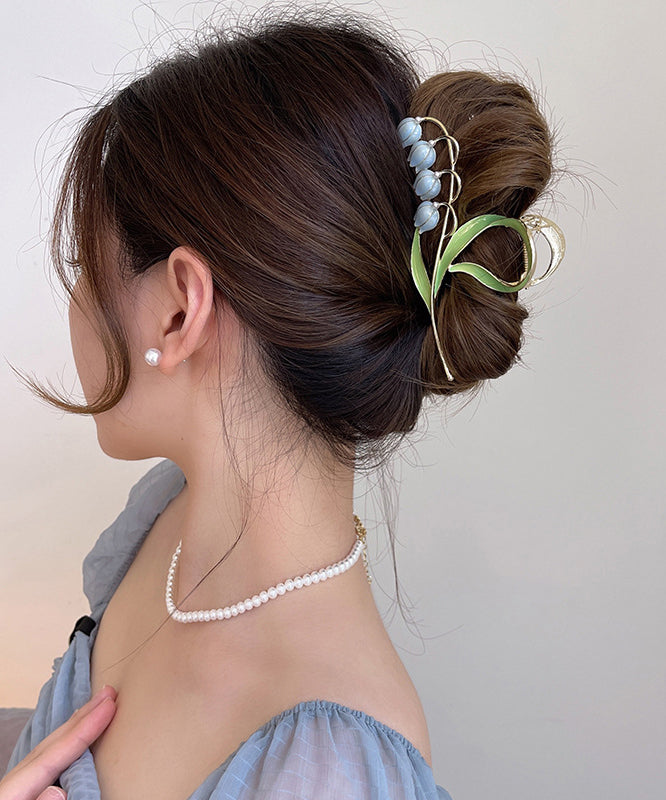 Novelty Pink Alloy Lily Of The Valley Hairpin