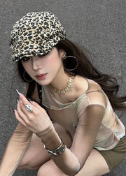 Original Design Leopard Print Beret Hat