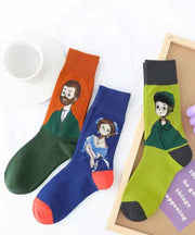 Originality Cartoon Jacquard Cotton Crew Socks