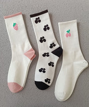 Trendy Mid Tube Cute Cartoon Print Autumn And Winter Socks