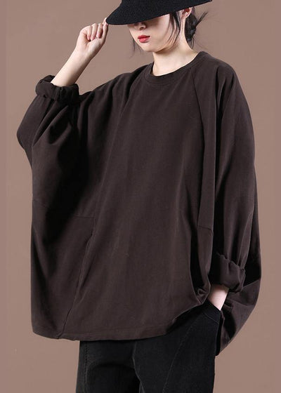 Art Coffee Spring Long Tops - SooLinen