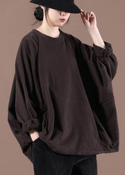 Art Coffee Spring Long Tops - SooLinen