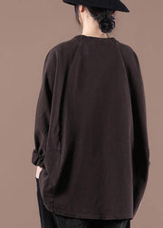 Art Coffee Spring Long Tops - SooLinen