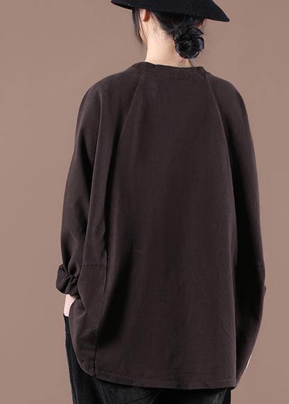 Art Coffee Spring Long Tops - SooLinen