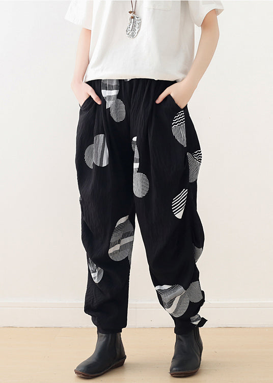 Chic white cotton pants Korea Wardrobes harem pants shift spring pants