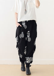 Chic white cotton pants Korea Wardrobes harem pants shift spring pants