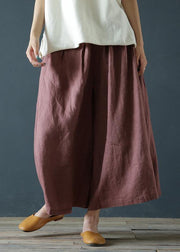 Chunxin original design cotton and linen wide-leg pants - SooLinen