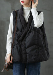 DIY Black fashion Warm Winter Puffer Vest