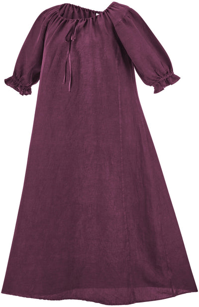 Brigid Maxi Chemise Linen Limited Edition Reds