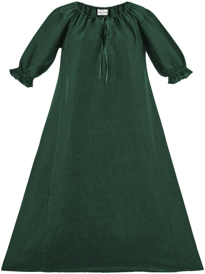 Brigid Maxi Chemise Linen Limited Edition Greens