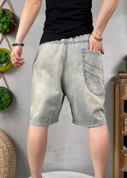 Naturblau Bestickte Jeansshorts Summer